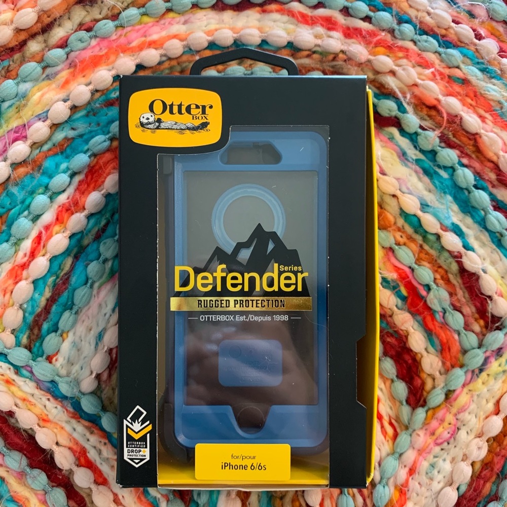 navy blue otter box case iphone 6/6s